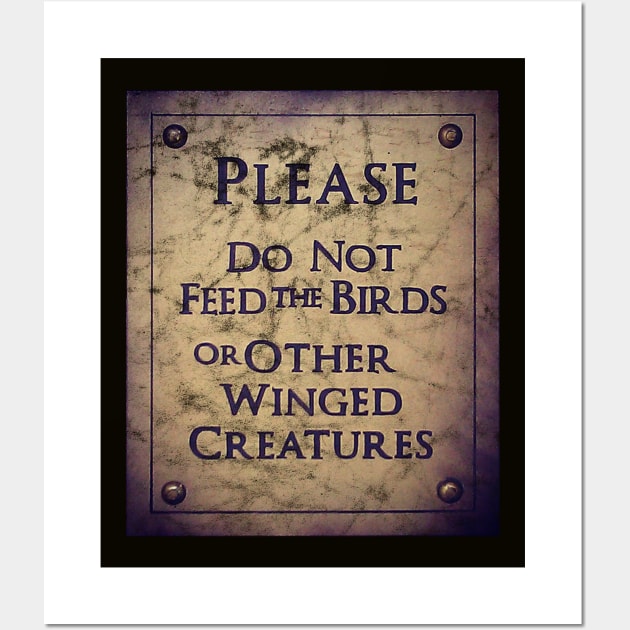 Don't Feed The Birds Wall Art by Pinkazoid